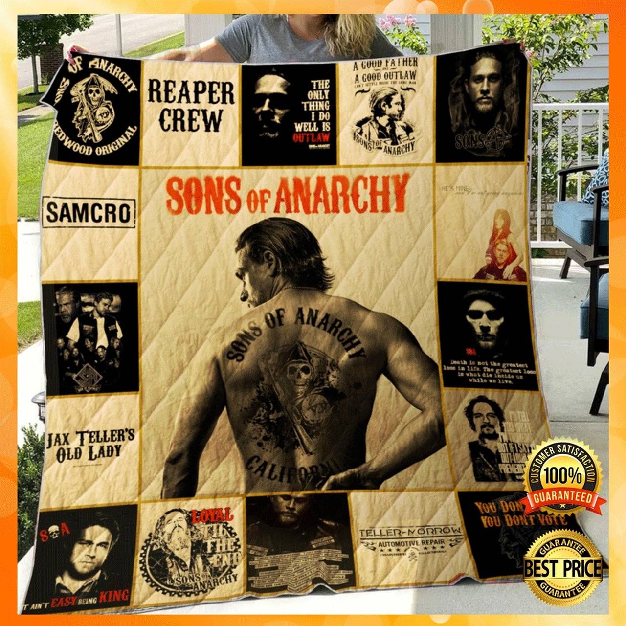 Sons Of Anarchy Quilt and Home Decor