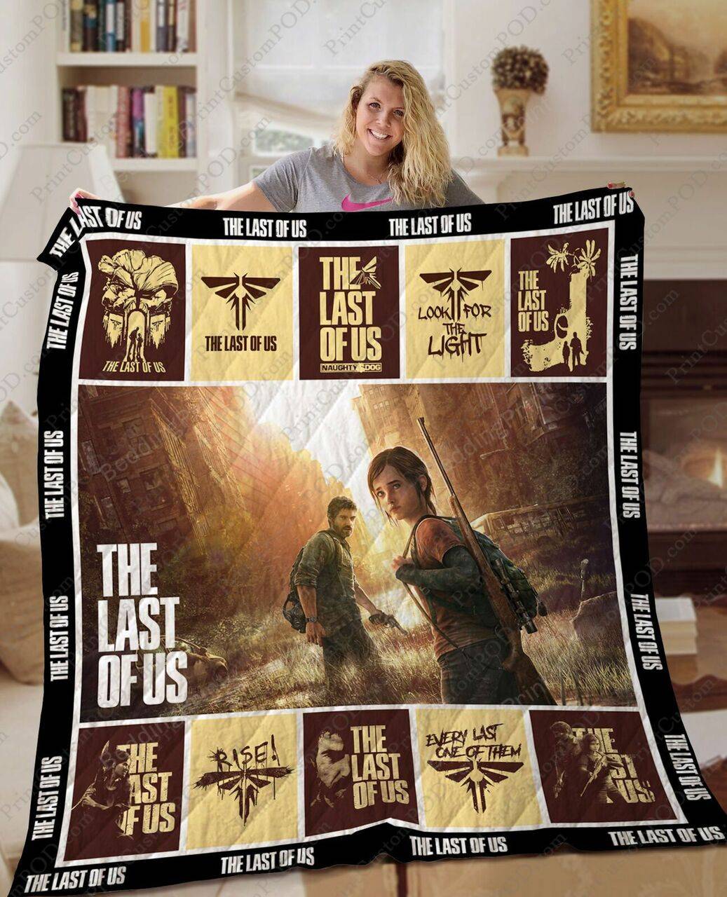 Sony The Last Of Us Series Game Quilt Blanket Gift Birthday Christmas and Home Decor