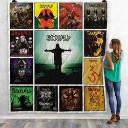 Soulfly Albums Quilt Blanket 02 and Home Decor