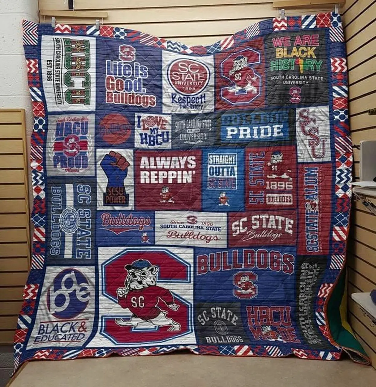 south carolina state bulldogs football for fan Quilt Blanket and Home Decor