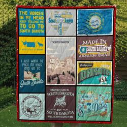 South Dakota Cl14100463Mdq Quilt Blanket and Home Decor