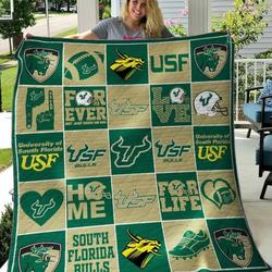South Florida Bulls Quilt Blanket B180635  Quilt and Home Decor