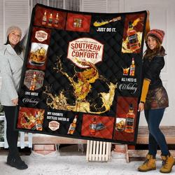 Southern Comfort All I Need Is Whisky Gift Idea Quilt and Home Decor