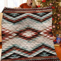 Southwest Sawtooth JFJ12992 3D Customized Quilt 2707 and Home Decor