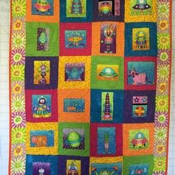 Space Monster Clp020715 Quilt Blanket and Home Decor