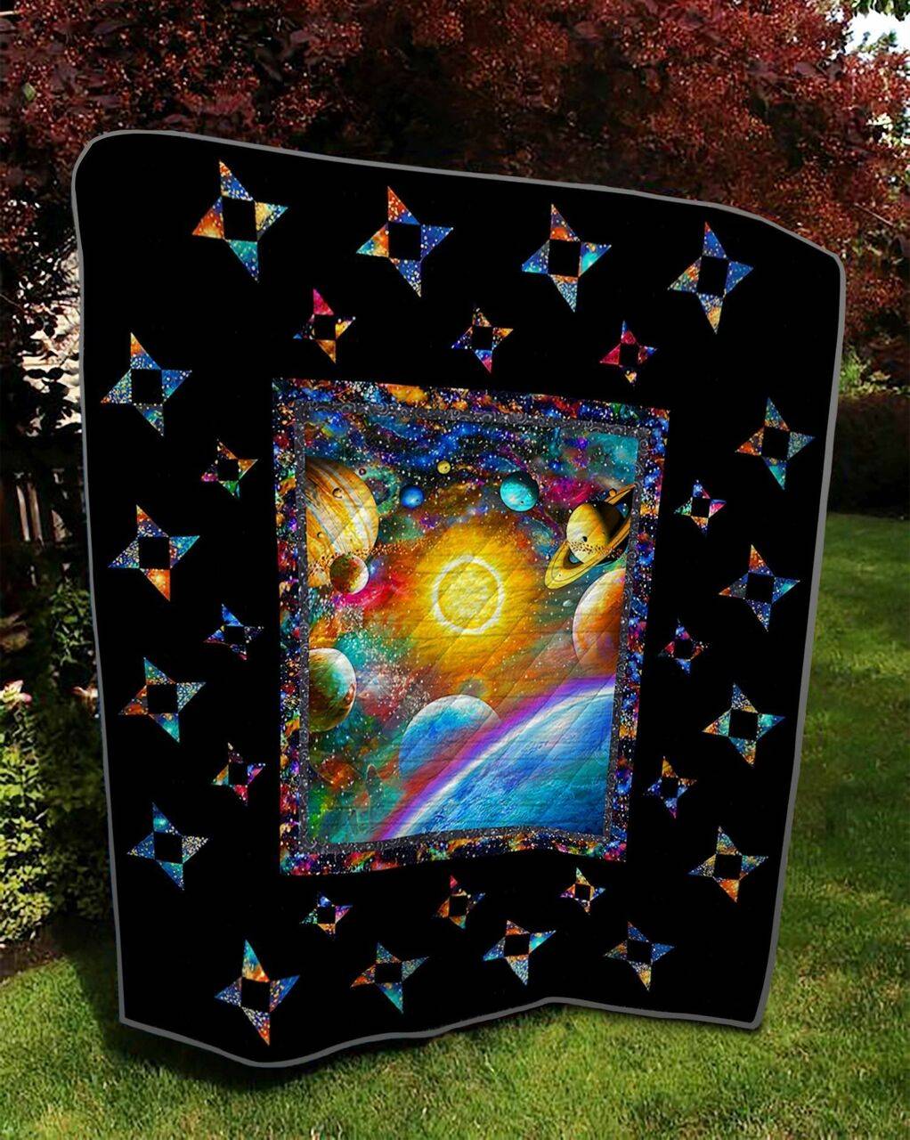 Space Quilt Blanket and Home Decor