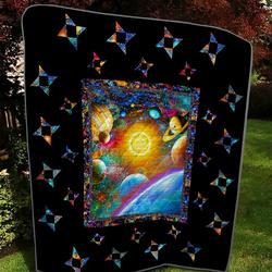 Space Quilt Blanket and Home Decor