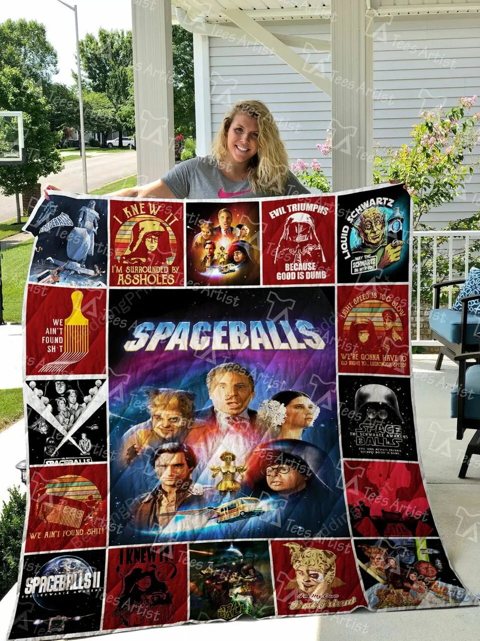 Spaceballs Quilt Blanket and Home Decor