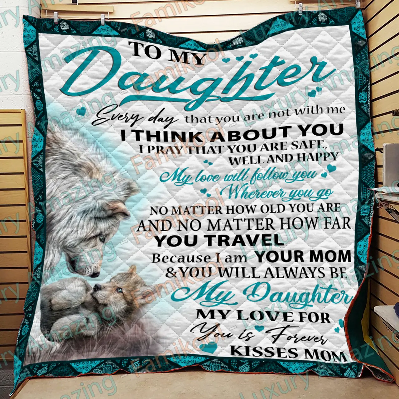 Special Gift For Daughter Quilt and Home Decor