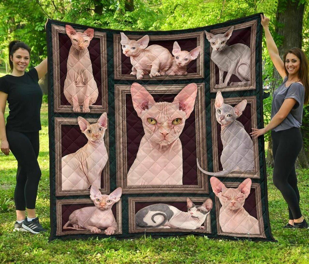 Sphynx Cat Awesome JFJ13004 3D Customized Quilt 2707 and Home Decor