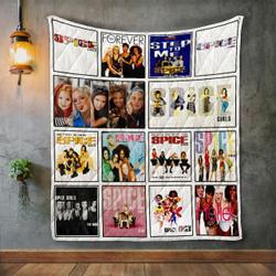 Spice Girls Album Covers Quilt Blanket and Home Decor