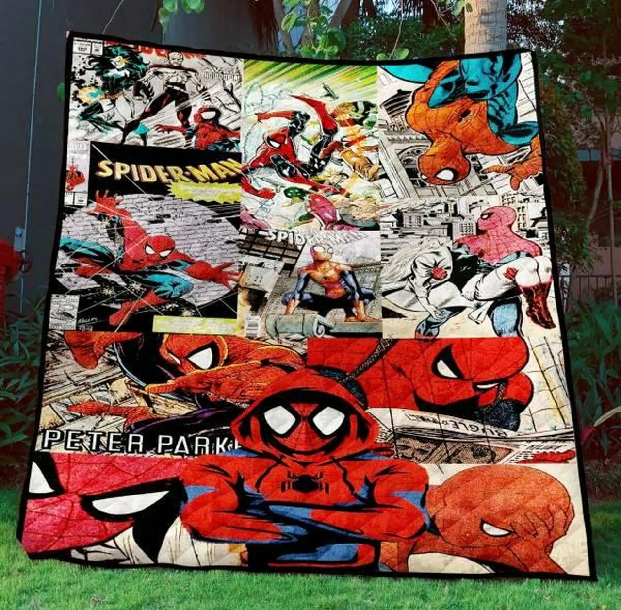 Spider Man Quilt Blanket Limited Quilt Blanket and Home Decor