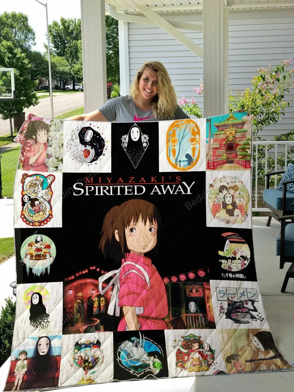 Spirited Away Quilt Blanket For Fans Ver 17 and Home Decor