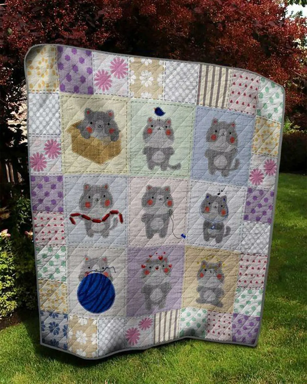 St Cat 080403 Quilt Blanket Quilt and Home Decor