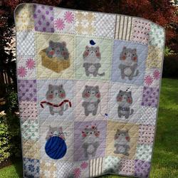 St Cat 080403 Quilt Blanket  Quilt and Home Decor