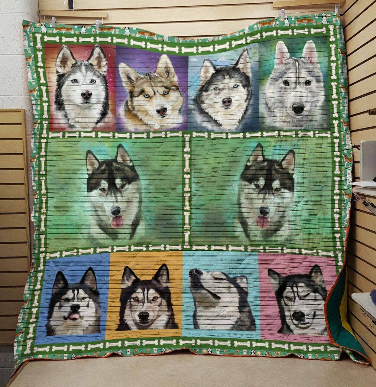 St Husky Quilt and Home Decor
