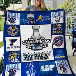 St Louis Blue Quilt Blanket B130637  Quilt and Home Decor