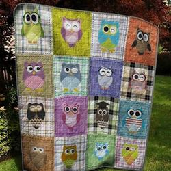St Owl 040403 Quilt Blanket  Quilt and Home Decor
