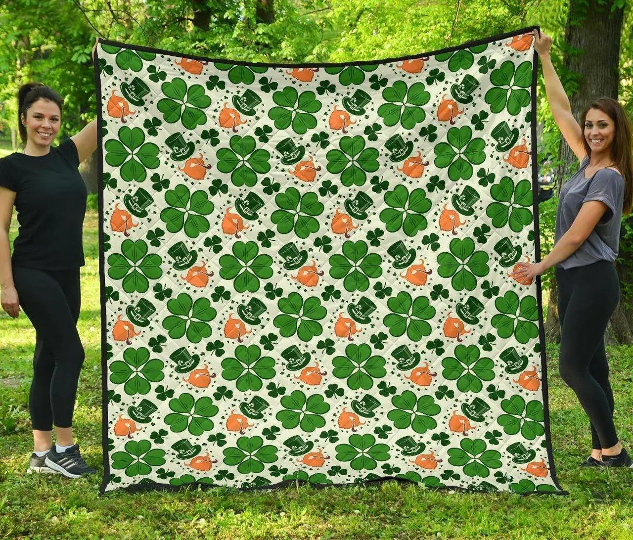 St Patricks Day Leprechaun Cl12100618Mdq Quilt Blanket and Home Decor
