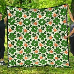 St Patricks Day Leprechaun Cl12100618Mdq Quilt Blanket and Home Decor