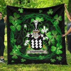 Stafford Ireland Irish Celtic Shamrock Knot Circle JFJ13057 3D Customized Quilt 2707 and Home Decor