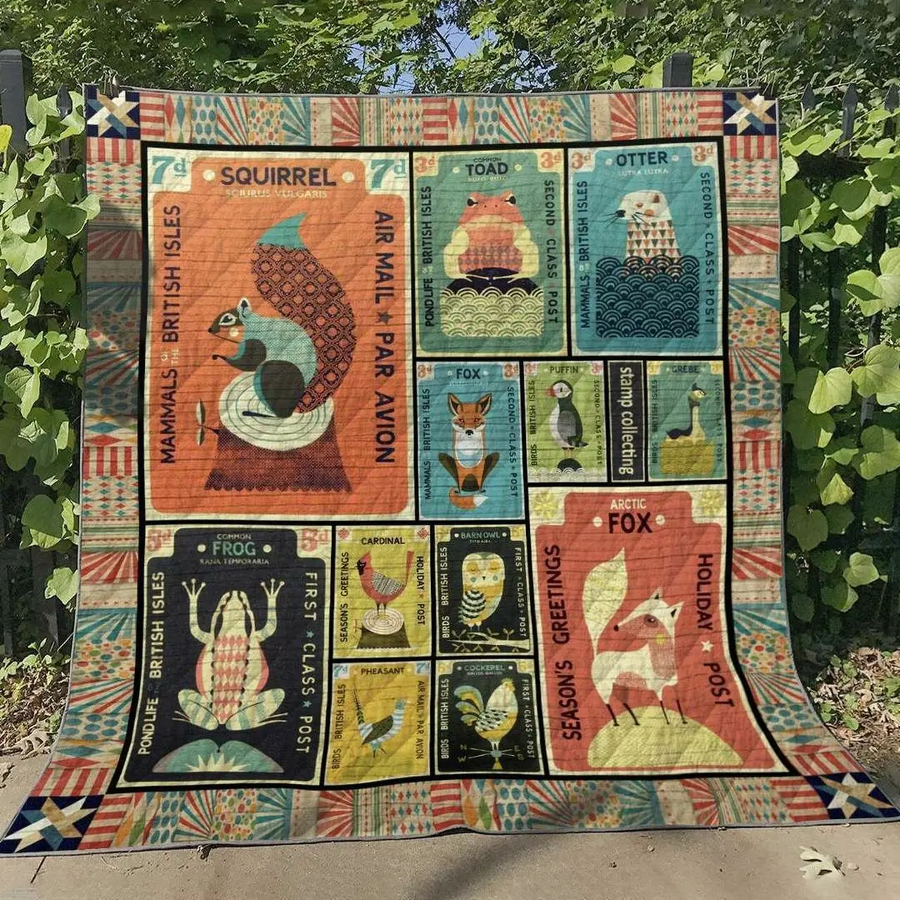 Stamp Collecting HT300549 Quilt Blanket and Home Decor