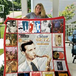 Stan Getz Quilt Blanket and Home Decor