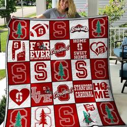 Stanford Cardinal Quilt Blanket B080623  Quilt and Home Decor