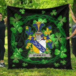 Stanley Ireland Irish Celtic Shamrock Knot Circle JFJ13068 3D Customized Quilt 2707 and Home Decor