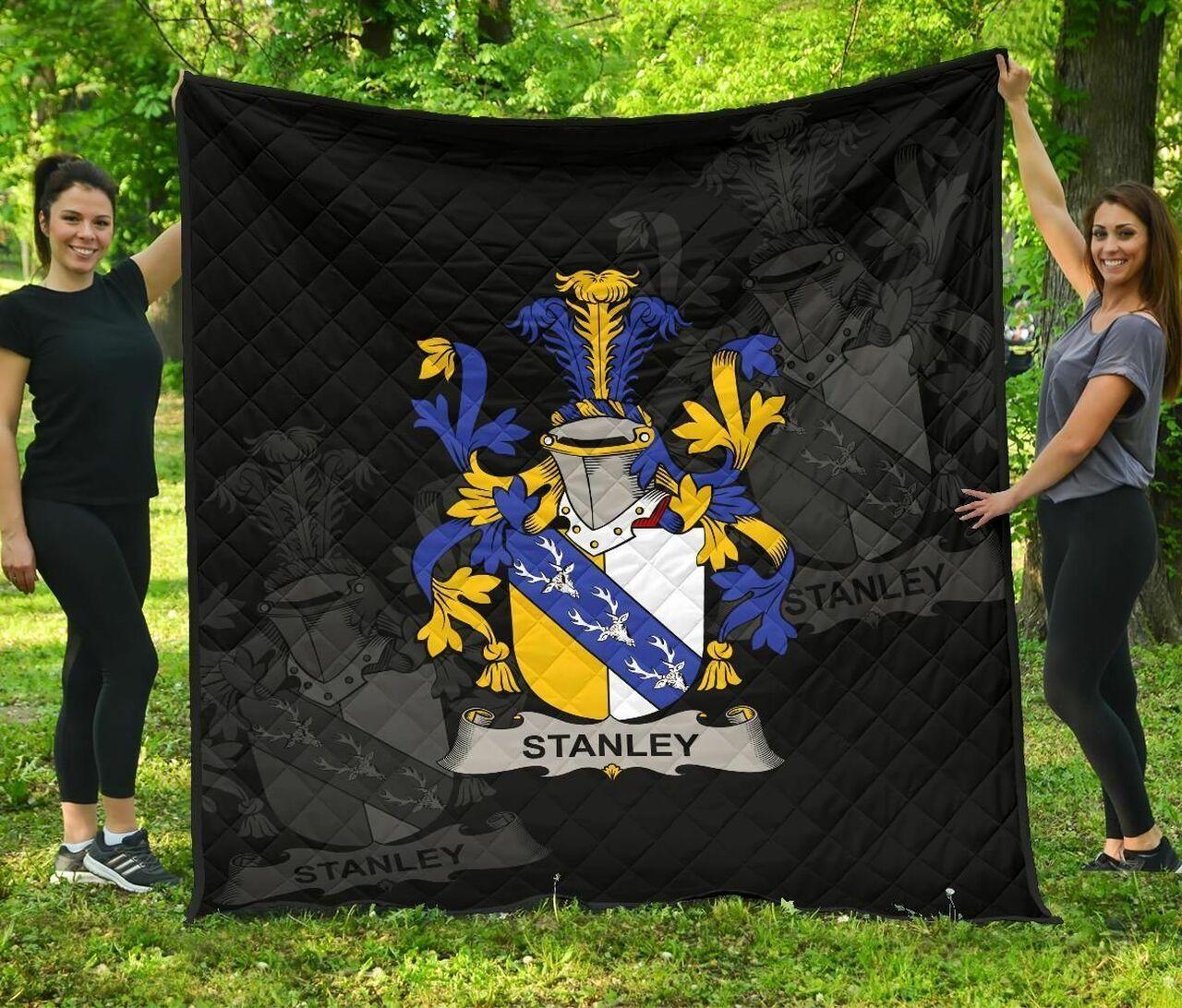 Stanley Ireland Irish Family Crest JFJ13065 3D Customized Quilt 2707 and Home Decor
