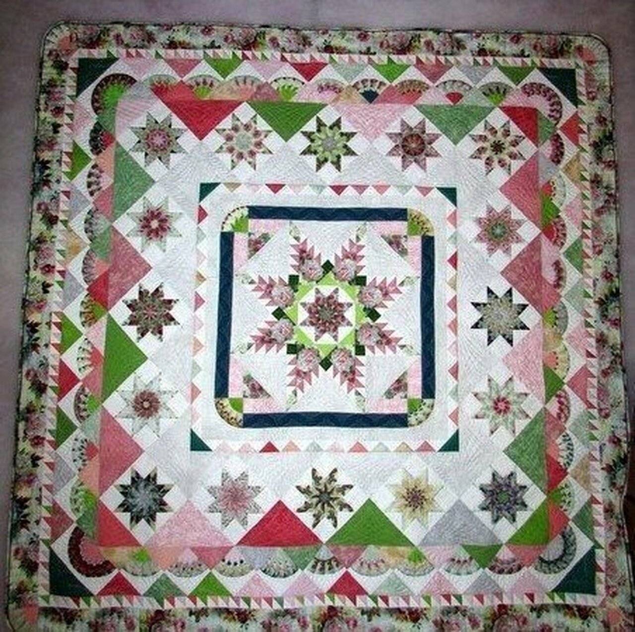 Star Pattern Hur Quilt Cysiwm and Home Decor