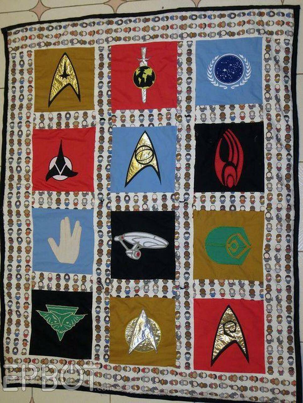 Star Trek Quilt Blanket Bn14 Quilt and Home Decor