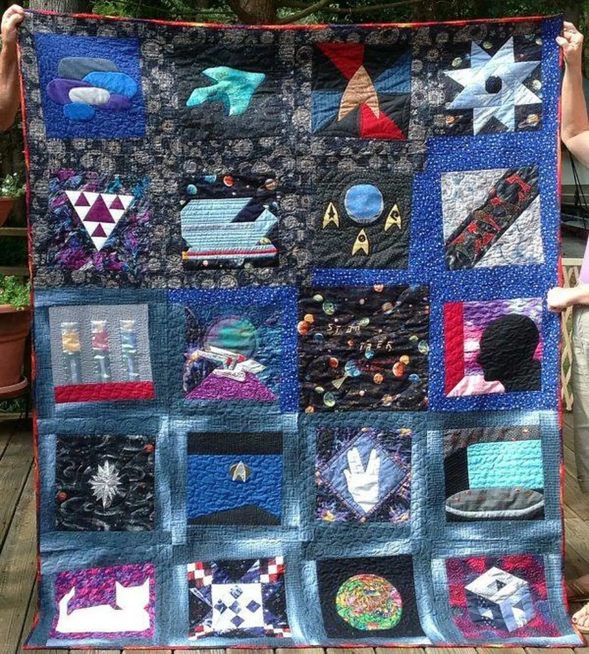 Star Trek Quilt Blanket Tr12 Quilt and Home Decor