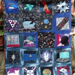 Star Trek Quilt Blanket Tr12  Quilt and Home Decor
