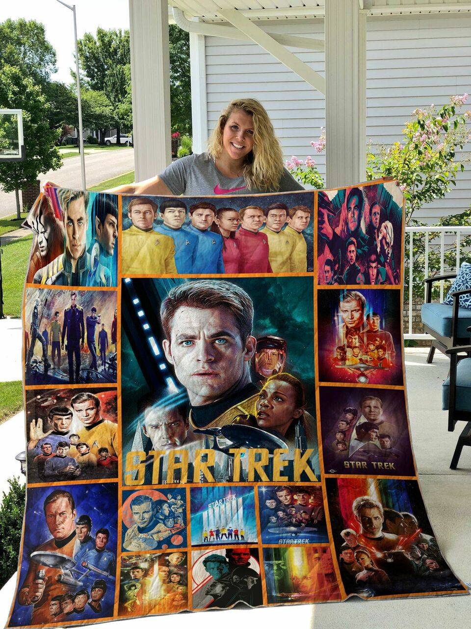 Star Trek Ver1 Quilt Blanket and Home Decor