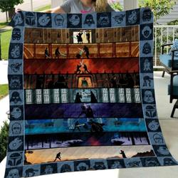 Star Wars 9 Movies Art Quilt and Home Decor