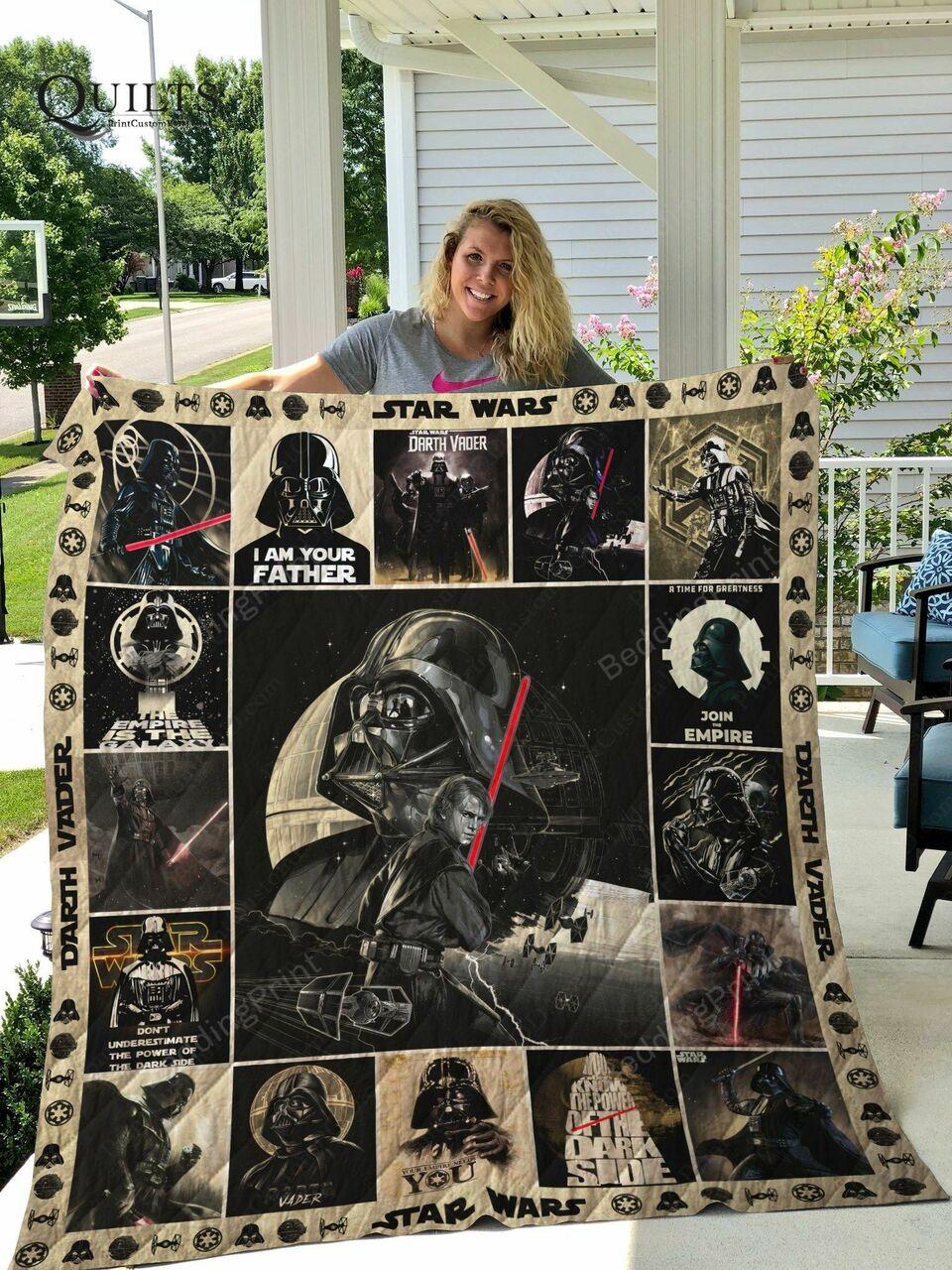 Star Wars Darth Vader All Season Plus Size Quilt Blanket and Home Decor