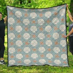 Starfish Shell Hur Quilt st and Home Decor