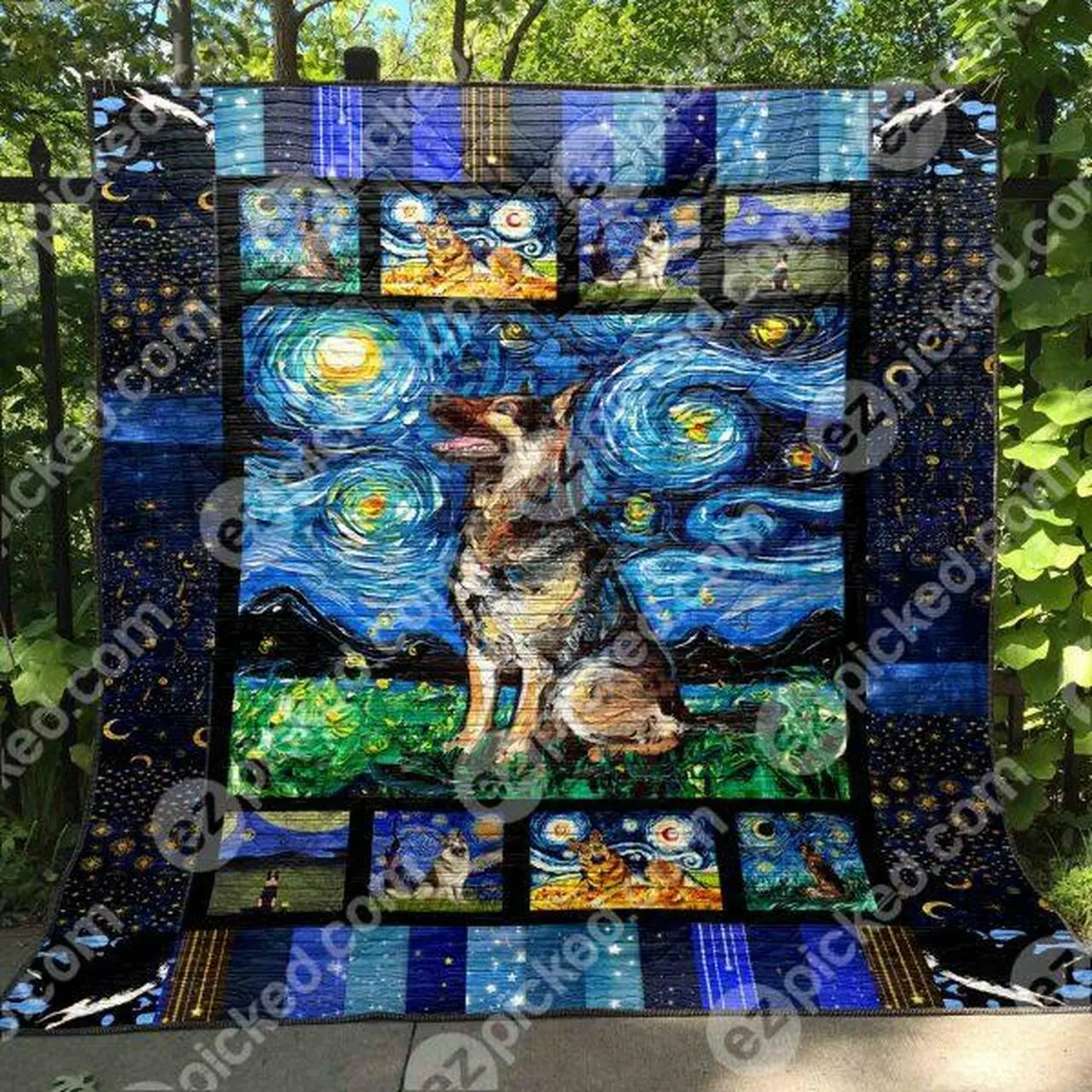 Starry Night Quilt Blanket Hn57 Quilt and Home Decor