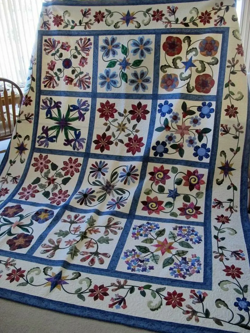 Stars In The Garden Cl16100328Mdq Quilt Blanket and Home Decor