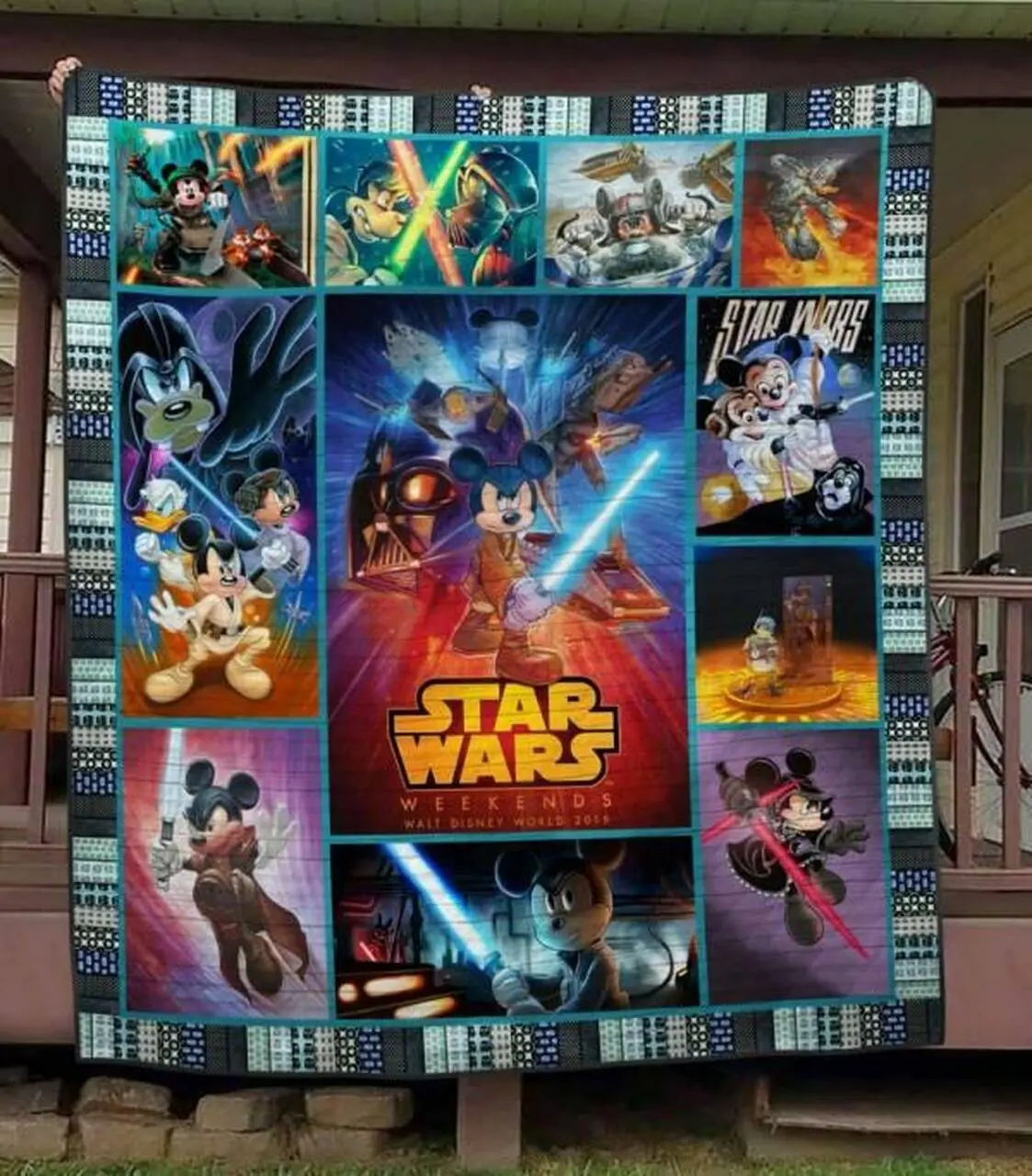 Starwar Mickey Quilt Blanket Hvt230515 Quilt and Home Decor