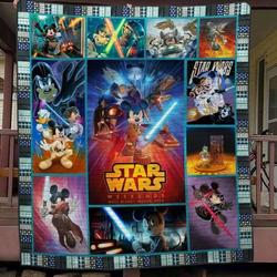 Starwar Mickey Quilt Blanket Hvt230515  Quilt and Home Decor