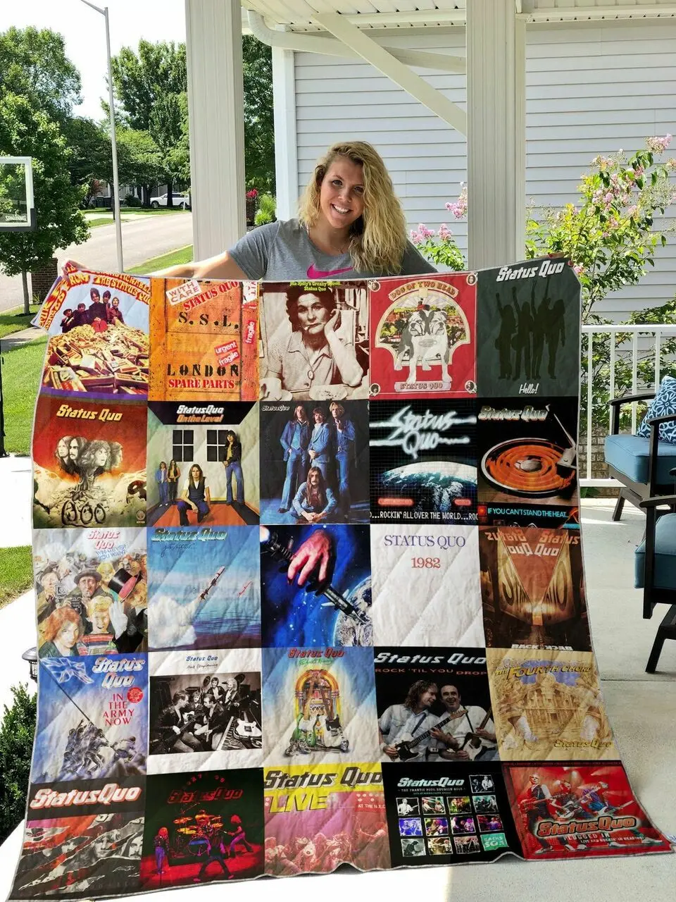 Status Quo Quilt Blanket and Home Decor