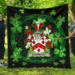 Staveley Ireland Irish Celtic Shamrock Knot Circle JFJ13094 3D Customized Quilt 2707 and Home Decor