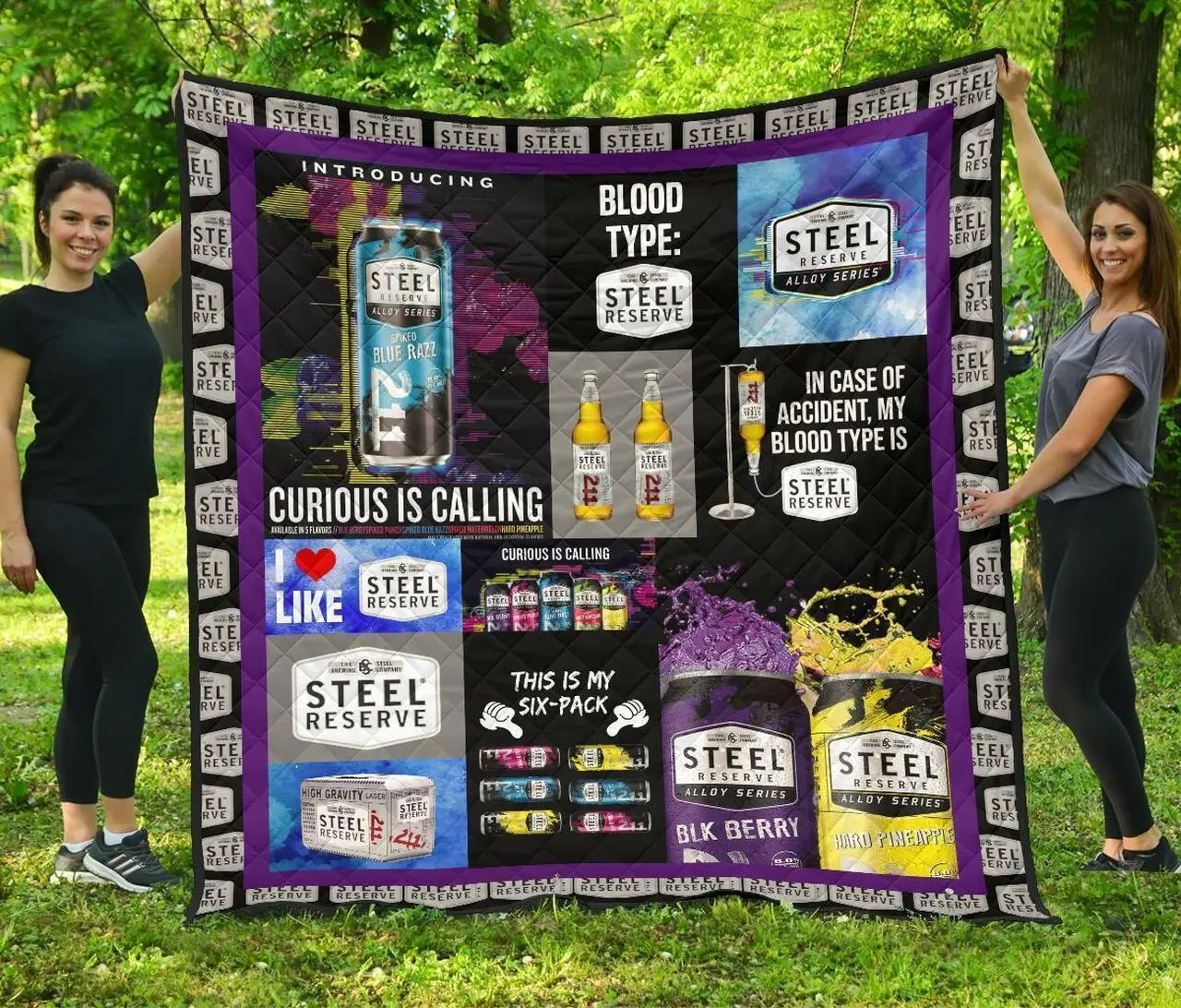 Steel Reserve Funny Gift For Beer Lover Quilt and Home Decor