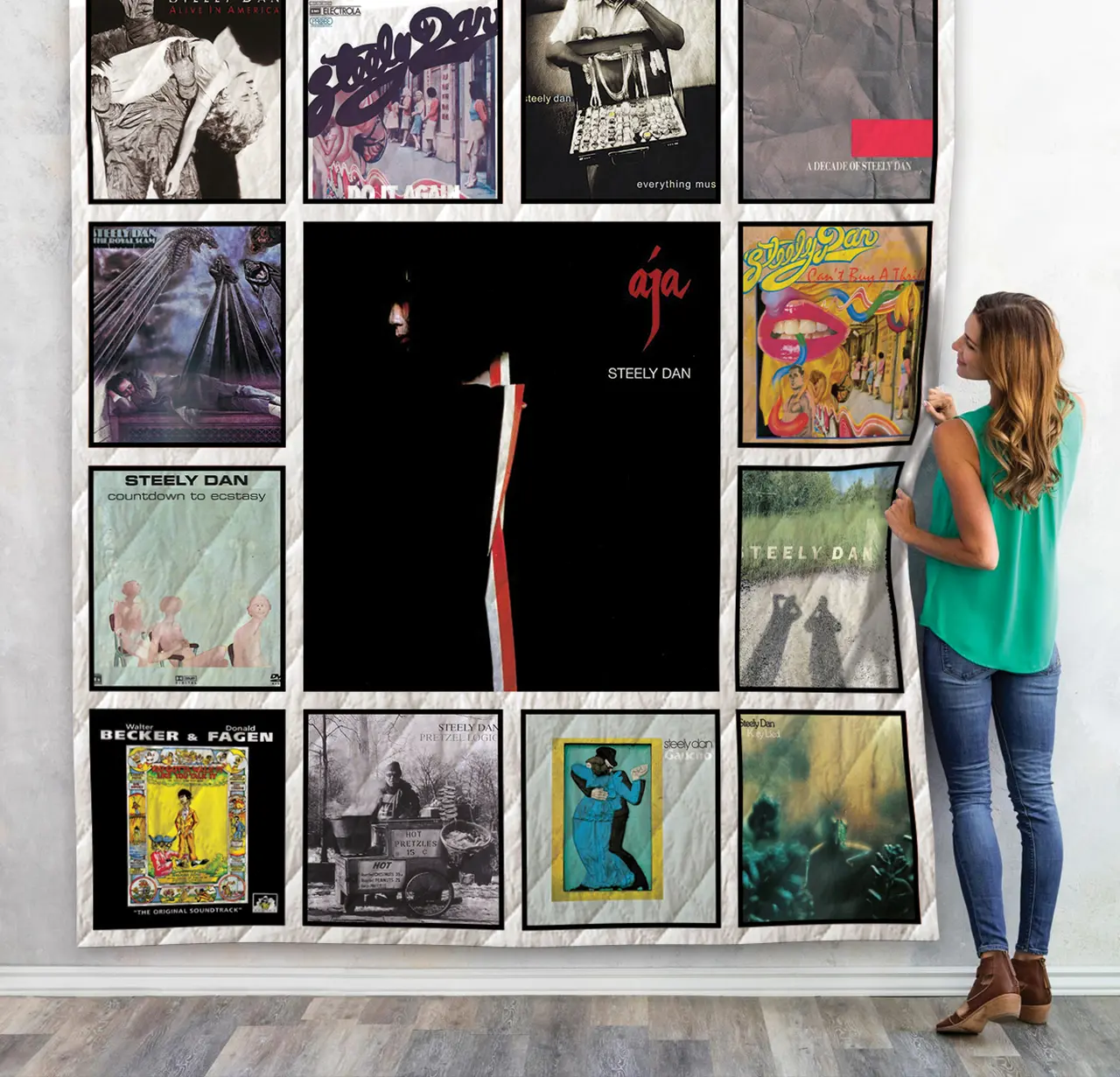 Steely Dan Quilt Blanket For Fans and Home Decor
