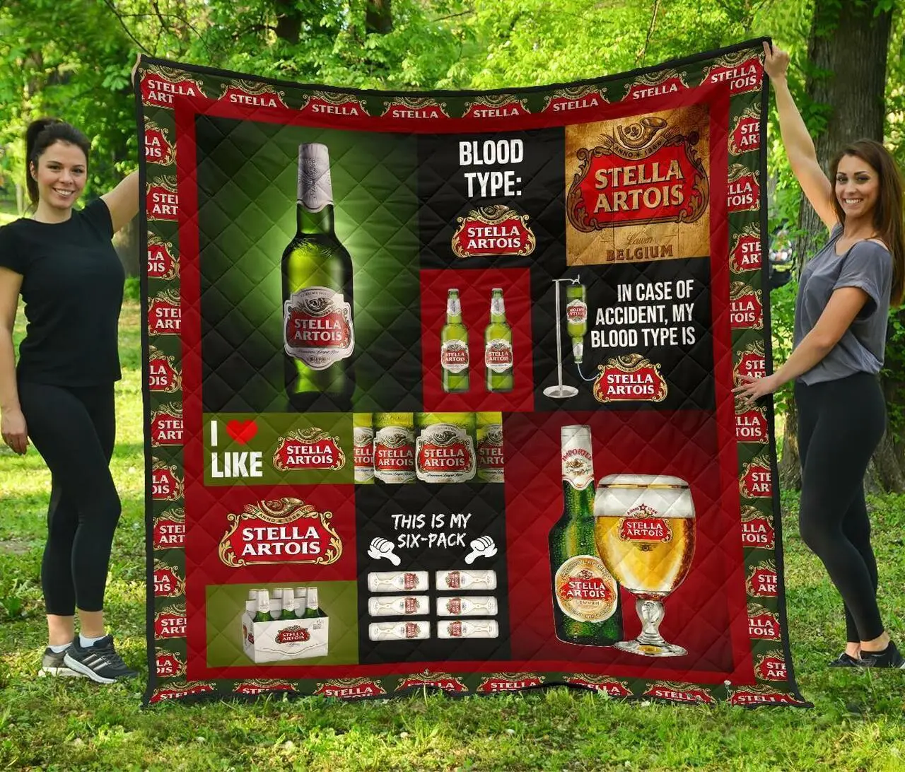 Stella Artois Funny Gift For Beer Lover Quilt and Home Decor
