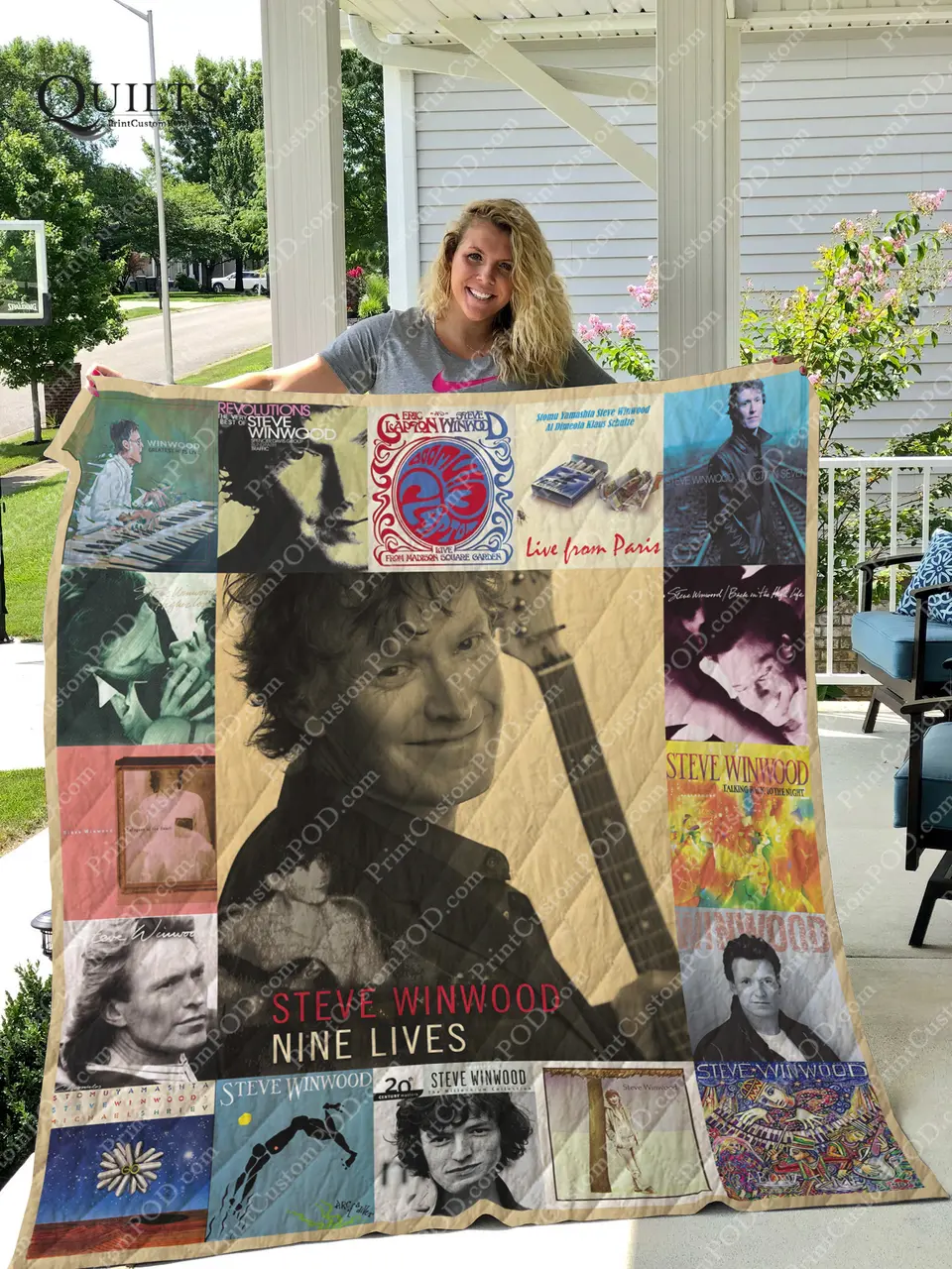 Steve Winwood Albums Quilt Blanket For Fans Ver 17 and Home Decor