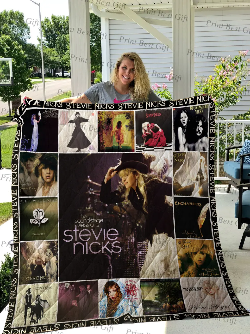 Stevie Nicks Albums Cover Poster Quilt 2 and Home Decor