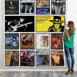 Stevie Ray Vaughan Compilations Albums Quilt Blanket 02 and Home Decor